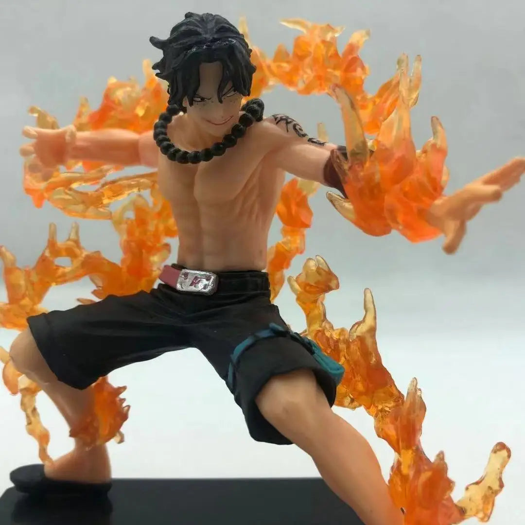 One Piece Portgas D Ace Battle Fire Action Figures Toys Japan Anime Collectible Figurines PVC Model Toy for Anime Lover Figurine