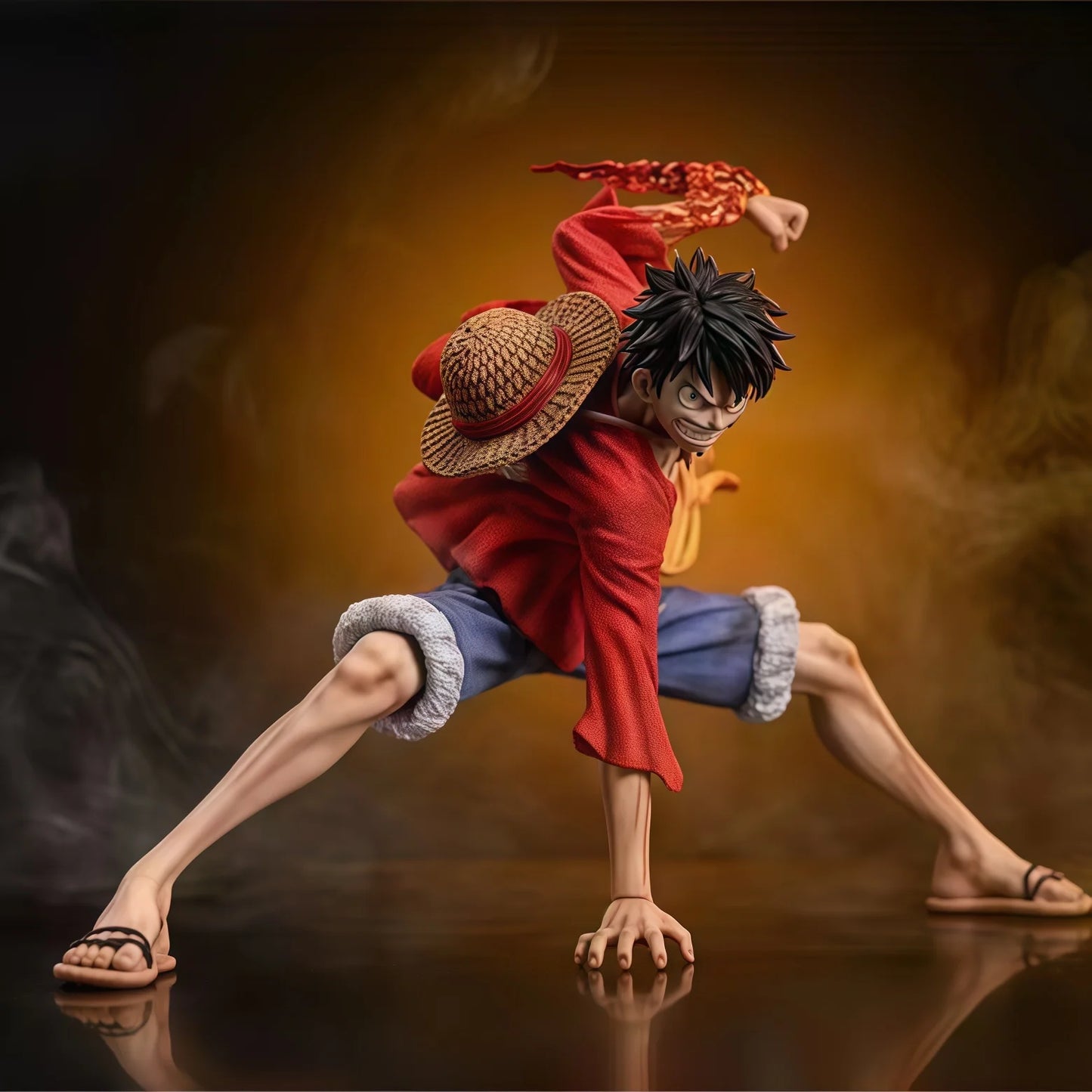 18cm/7in One Piece Monkey D. Luffy Figures Battle Style Action Figures Anime Collection PVC Desktop Decoration Model Doll Toys