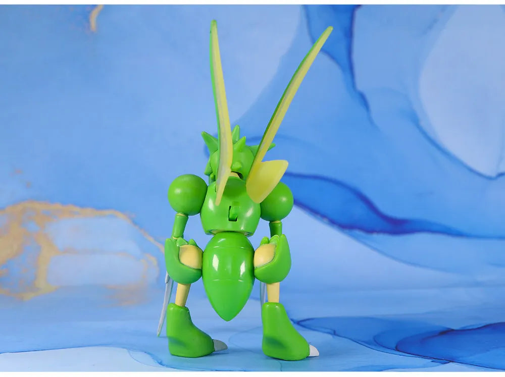 WCT Official Loose Scyther & Scizor Figure Pokémon Collectible Model Toy