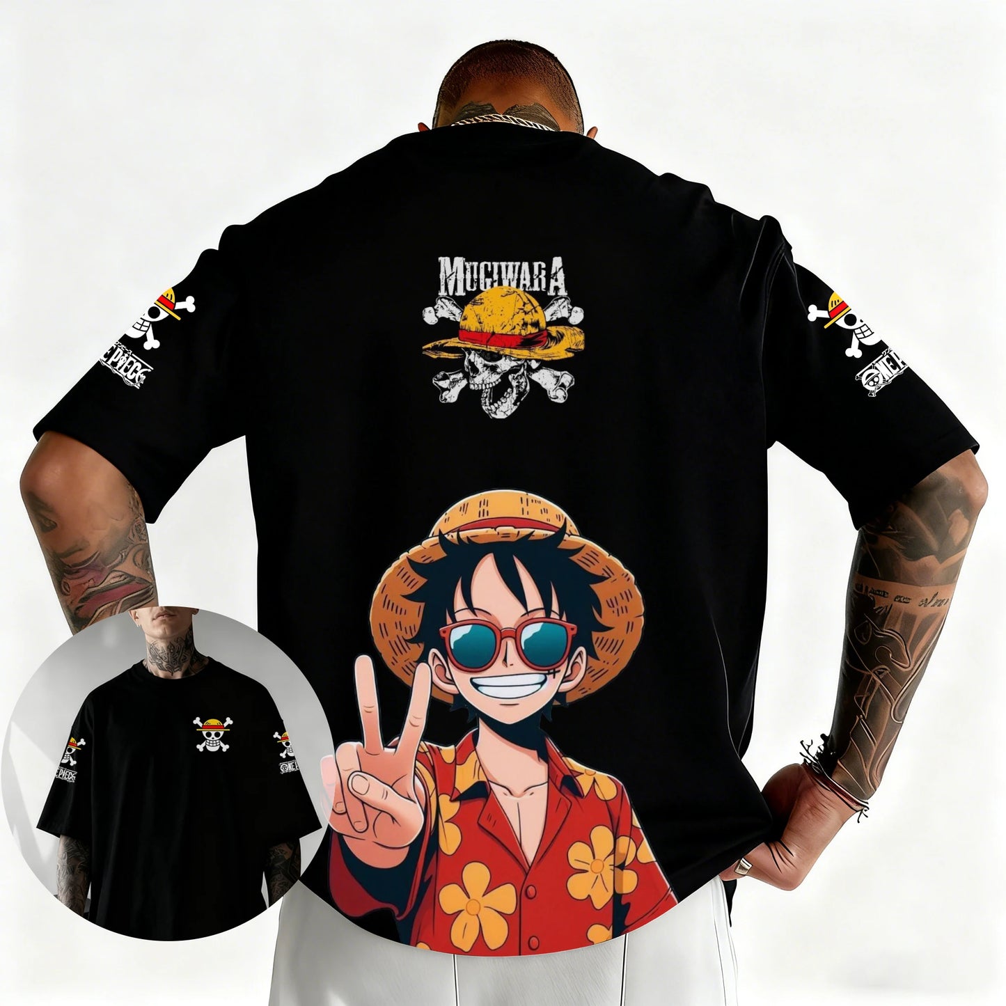 One Piece Japanese Anime Printed Men's T-Shirt Roronoa Zoro Boy Children's Harajuku Short Sleeve Kids Luffy T-shirt Clothing