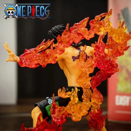 One Piece Portgas D Ace Battle Fire Action Figures Toys Japan Anime Collectible Figurines PVC Model Toy for Anime Lover Figurine