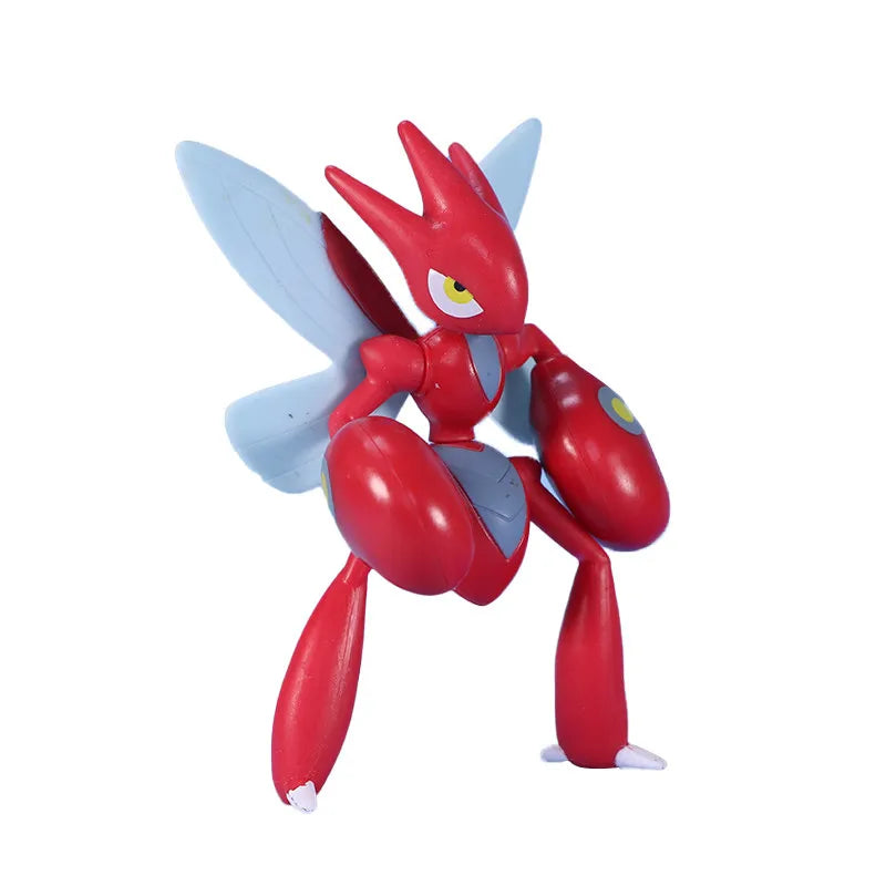 WCT Official Loose Scyther & Scizor Figure Pokémon Collectible Model Toy