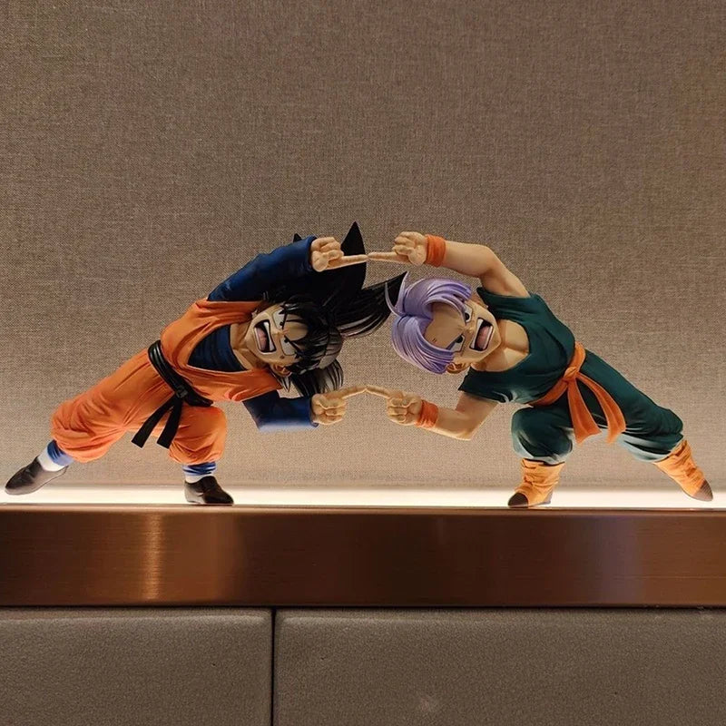 10cm Dragon Ball Z Anime Son Goten Figure Gotenks Trunks Combined Body Action Figures PVC Statue Collection Model Toys Gifts