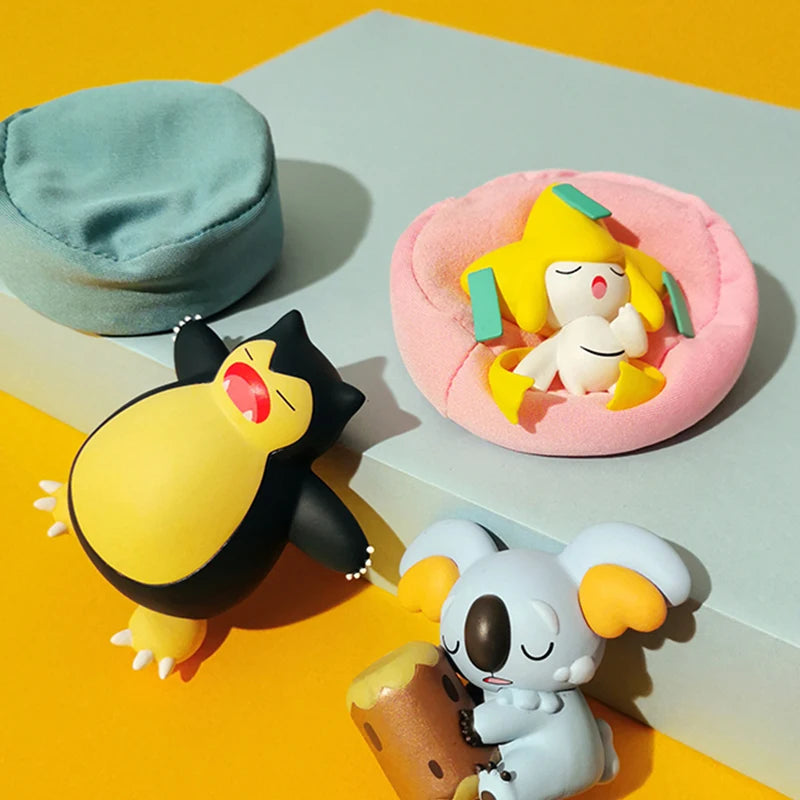 6Pcs/Set Pokemon Pikachu Bulbasaur Anime Figures toys Sleep Starry Dream Series Action Figure Cartoon Birthday gift