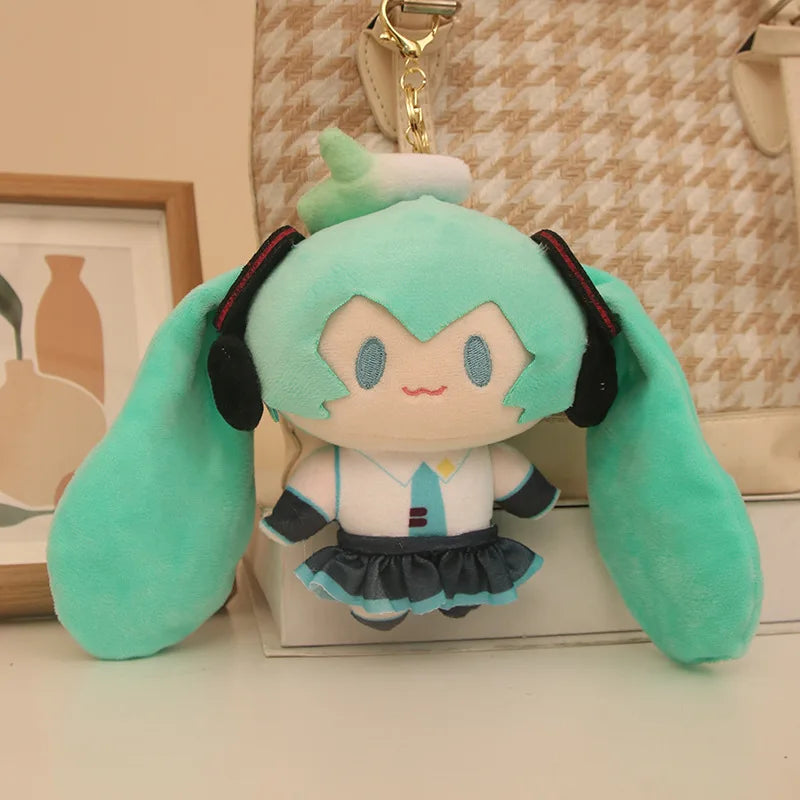 6 Styles New 13-18cm Kawaii Anime Girls Plush Pendant Keyring Cute Plushie Keychains Girls Birthday Gifts Girl Women Bag Hanging