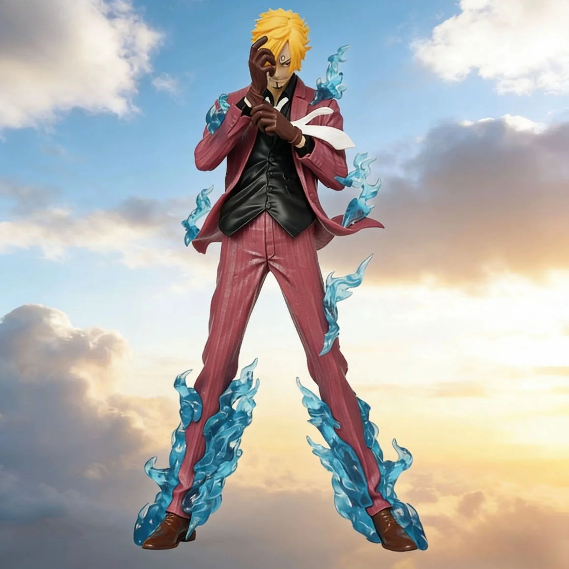 25cm/9.8in Anime One Piece Figure Sanji Desktop Decoration Gift PVC Model Action Figures Decoration Collection Toy Gift