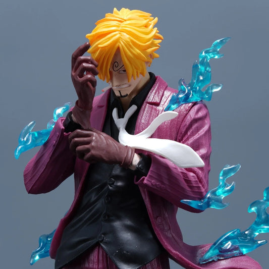 25cm/9.8in Anime One Piece Figure Sanji Desktop Decoration Gift PVC Model Action Figures Decoration Collection Toy Gift