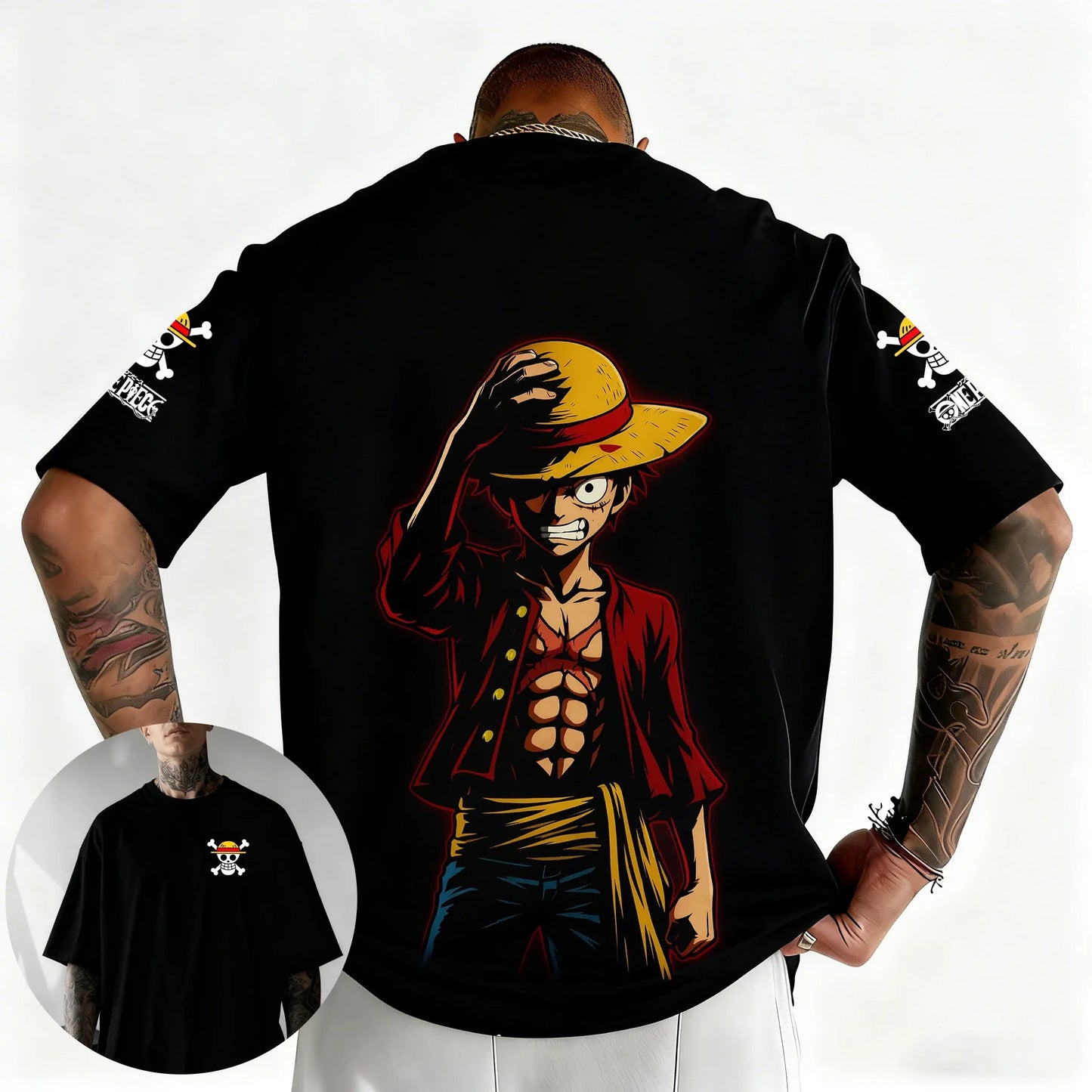 One Piece Japanese Anime Printed Men's T-Shirt Roronoa Zoro Boy Children's Harajuku Short Sleeve Kids Luffy T-shirt Clothing