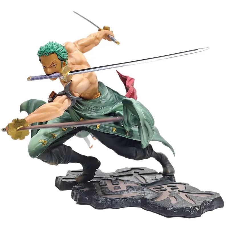 Hot New One Piece Anime Figure Roronoa Zoro Three-blade Sa-maximum Manga Anime Statue Action Figure Collection Model