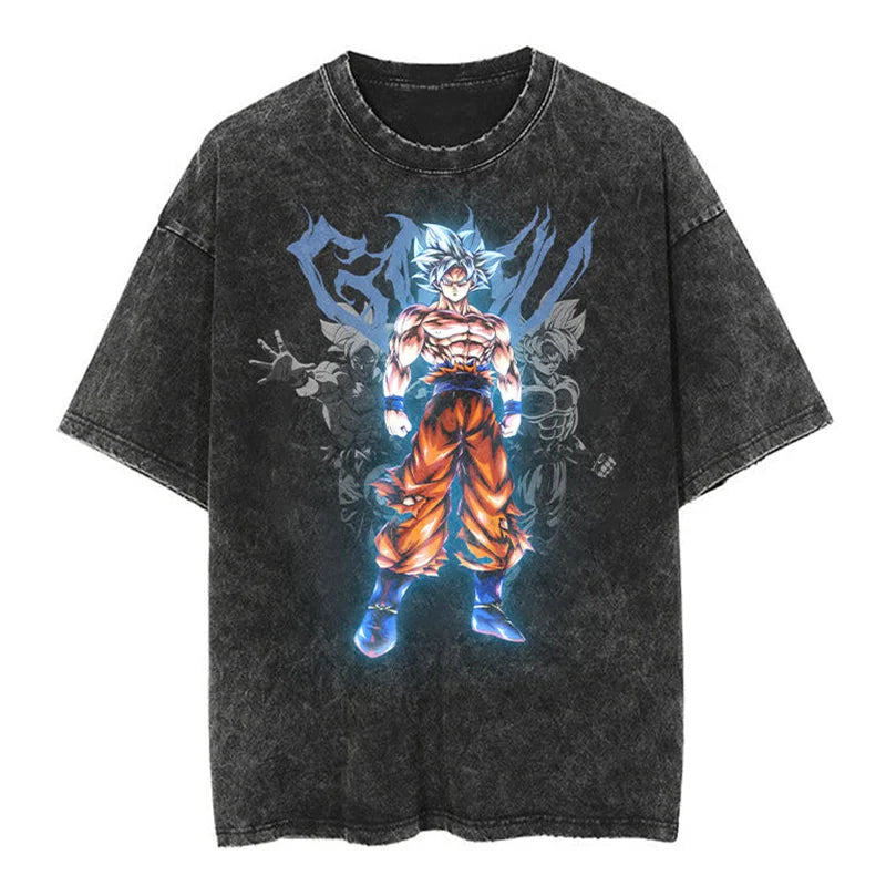 One Piece Japanese Anime Men's T-Shirt Boy Children's Pure Cotton Y2K Original Trend Street Boys and Girls Short Sleeves