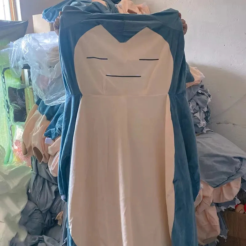 200/150cm Aoger Giant Snorlax Plush Toys Kawaii Soft Snorlax Leather Shell Plushie NO Filling Pillow Gifts For Children Pokemon