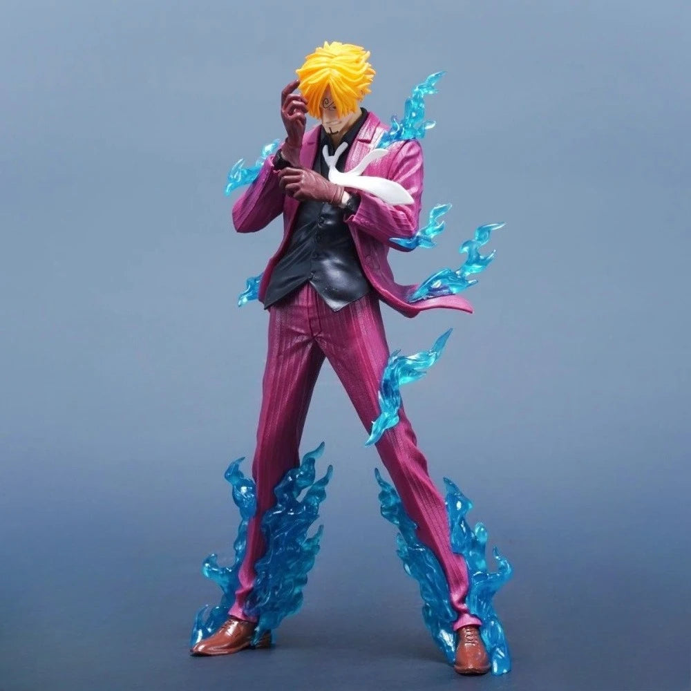 25cm/9.8in Anime One Piece Figure Sanji Desktop Decoration Gift PVC Model Action Figures Decoration Collection Toy Gift