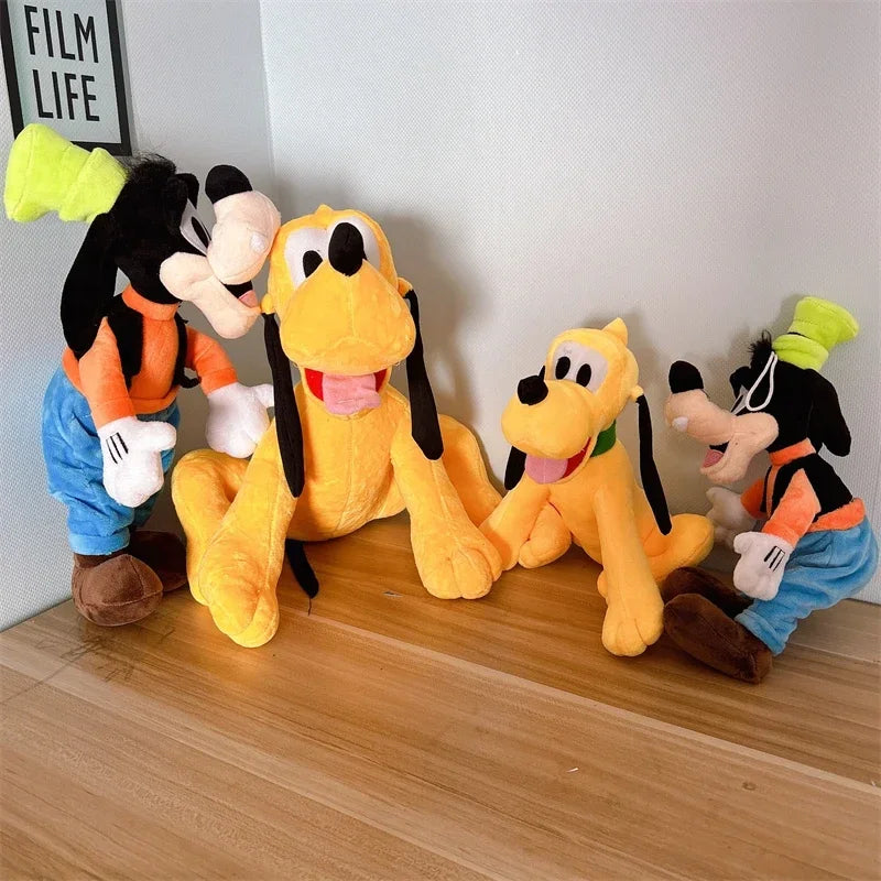 High Quality Mickey Minnie Plush Toy Lovely Stuffed Anime Pluto Goofy Daisy Donald Duck Plushies Cuddly Doll Home Decor Gift