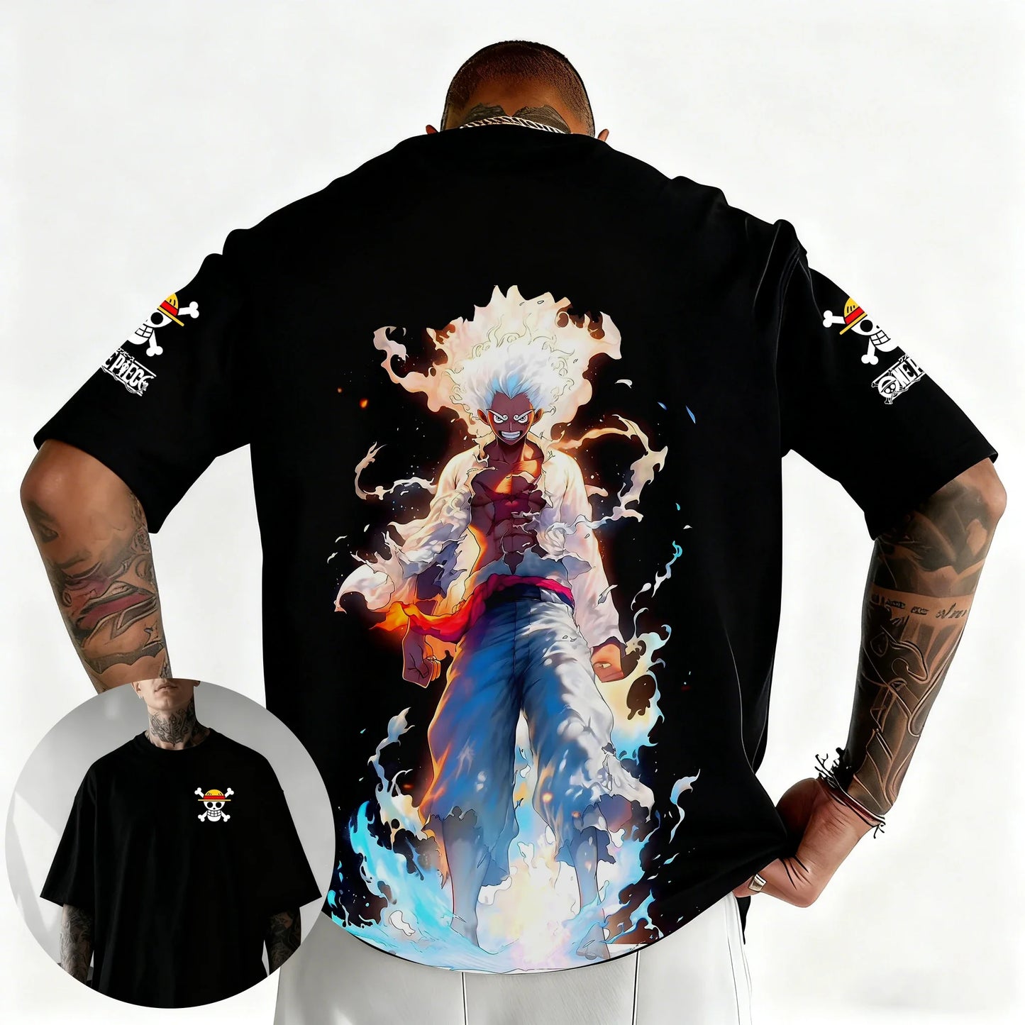 One Piece Japanese Anime Printed Men's T-Shirt Roronoa Zoro Boy Children's Harajuku Short Sleeve Kids Luffy T-shirt Clothing