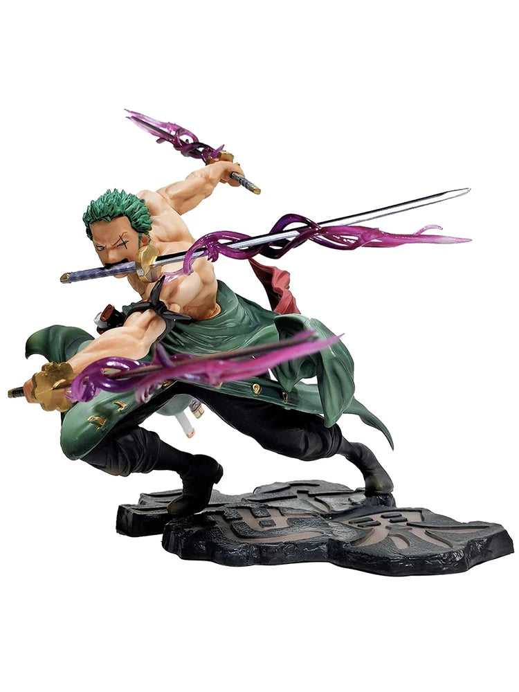 Hot New One Piece Anime Figure Roronoa Zoro Three-blade Sa-maximum Manga Anime Statue Action Figure Collection Model