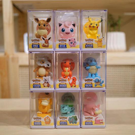 Pokemon Figures Set Toys Pikachu Full Set Official Doll Blind Box Squirtle Pokémon