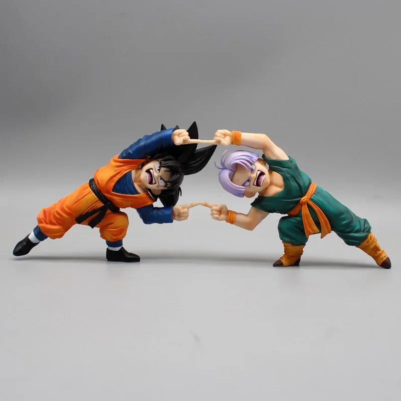 10cm Dragon Ball Z Anime Son Goten Figure Gotenks Trunks Combined Body Action Figures PVC Statue Collection Model Toys Gifts