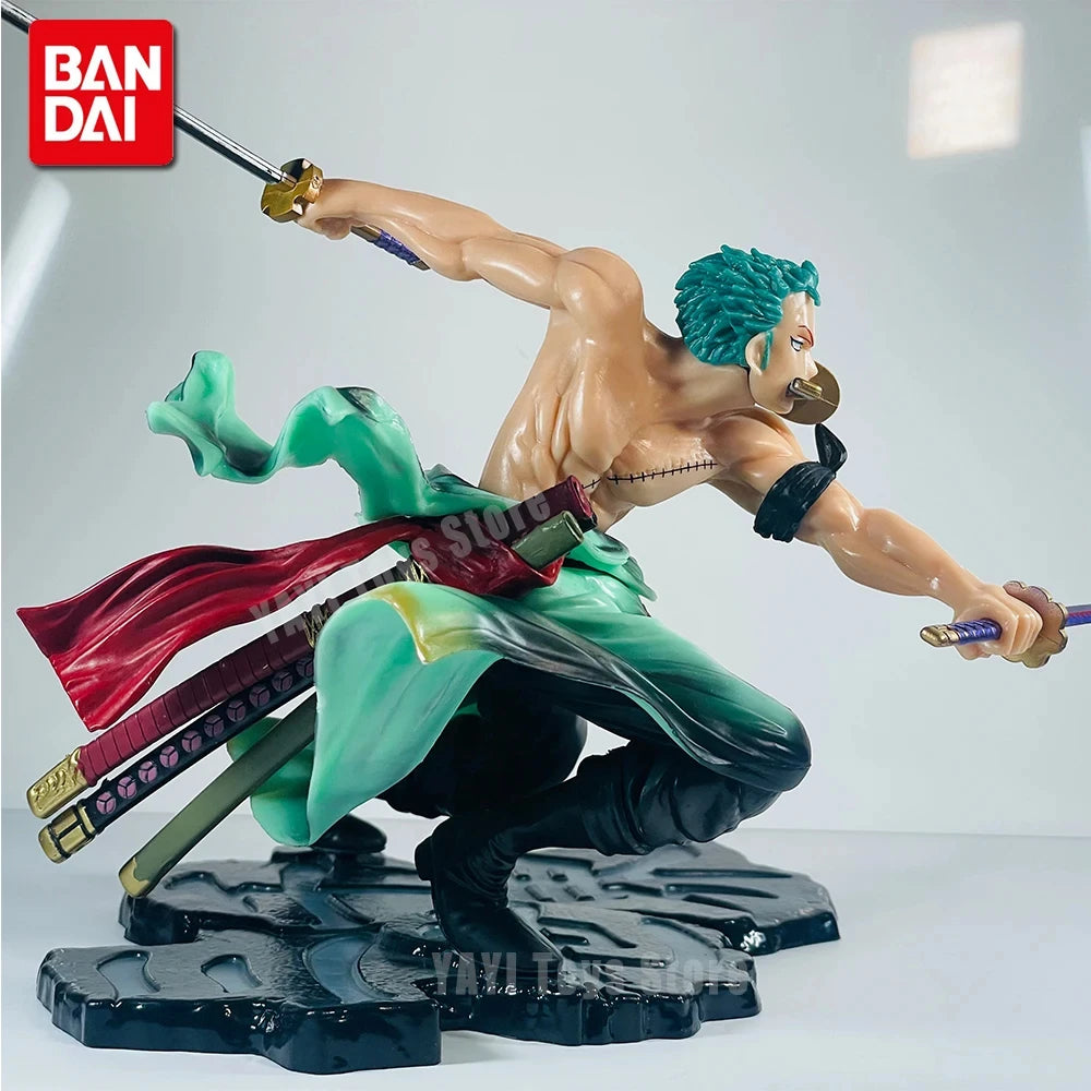 Hot New One Piece Anime Figure Roronoa Zoro Three-blade Sa-maximum Manga Anime Statue Action Figure Collection Model