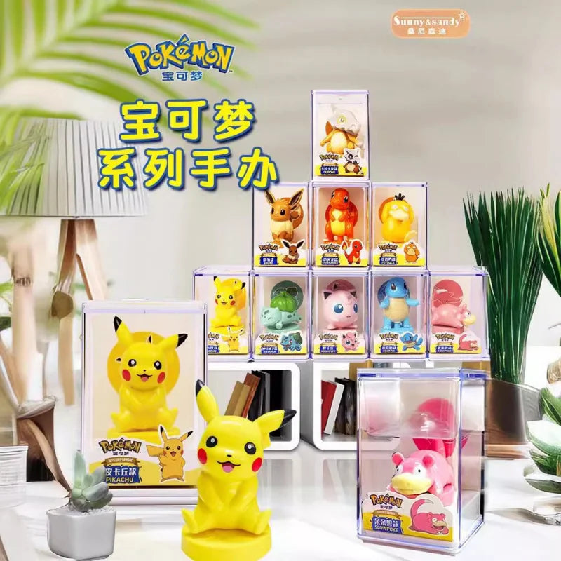Pokemon Figures Set Toys Pikachu Full Set Official Doll Blind Box Squirtle Pokémon