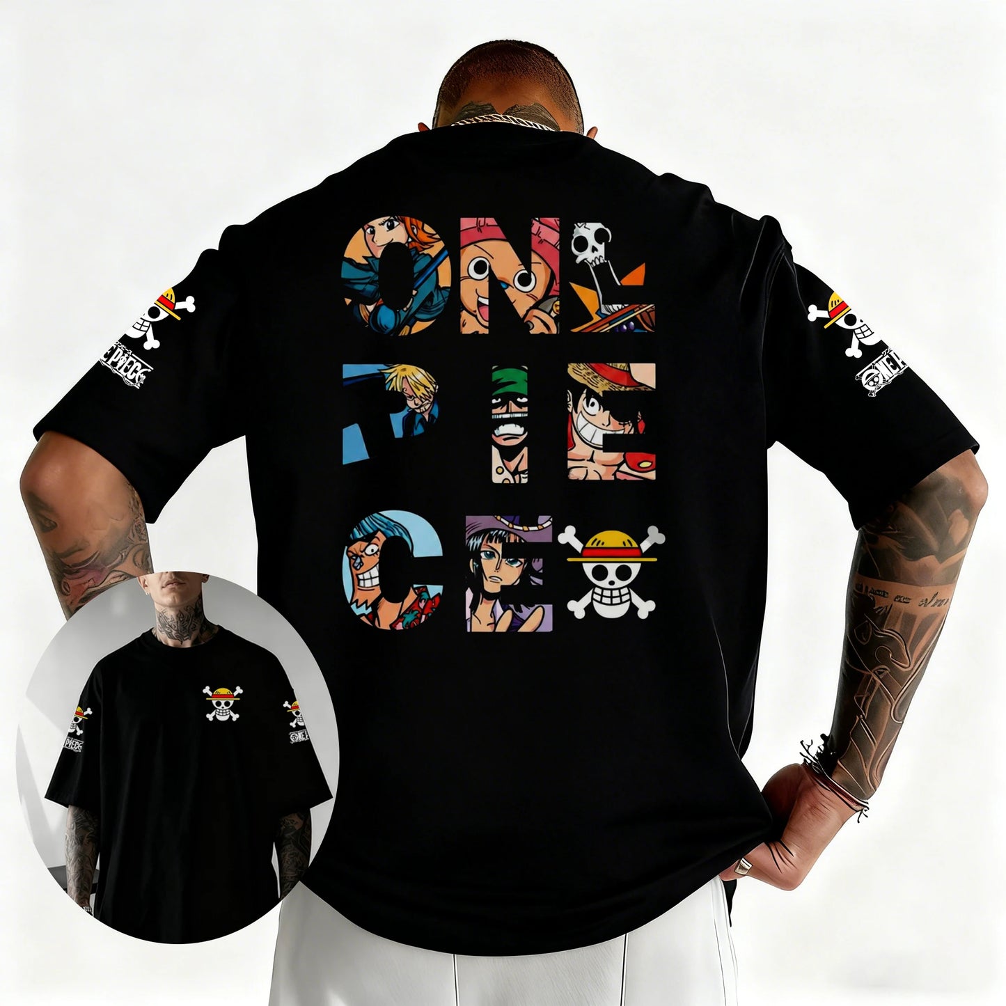 One Piece Japanese Anime Printed Men's T-Shirt Roronoa Zoro Boy Children's Harajuku Short Sleeve Kids Luffy T-shirt Clothing
