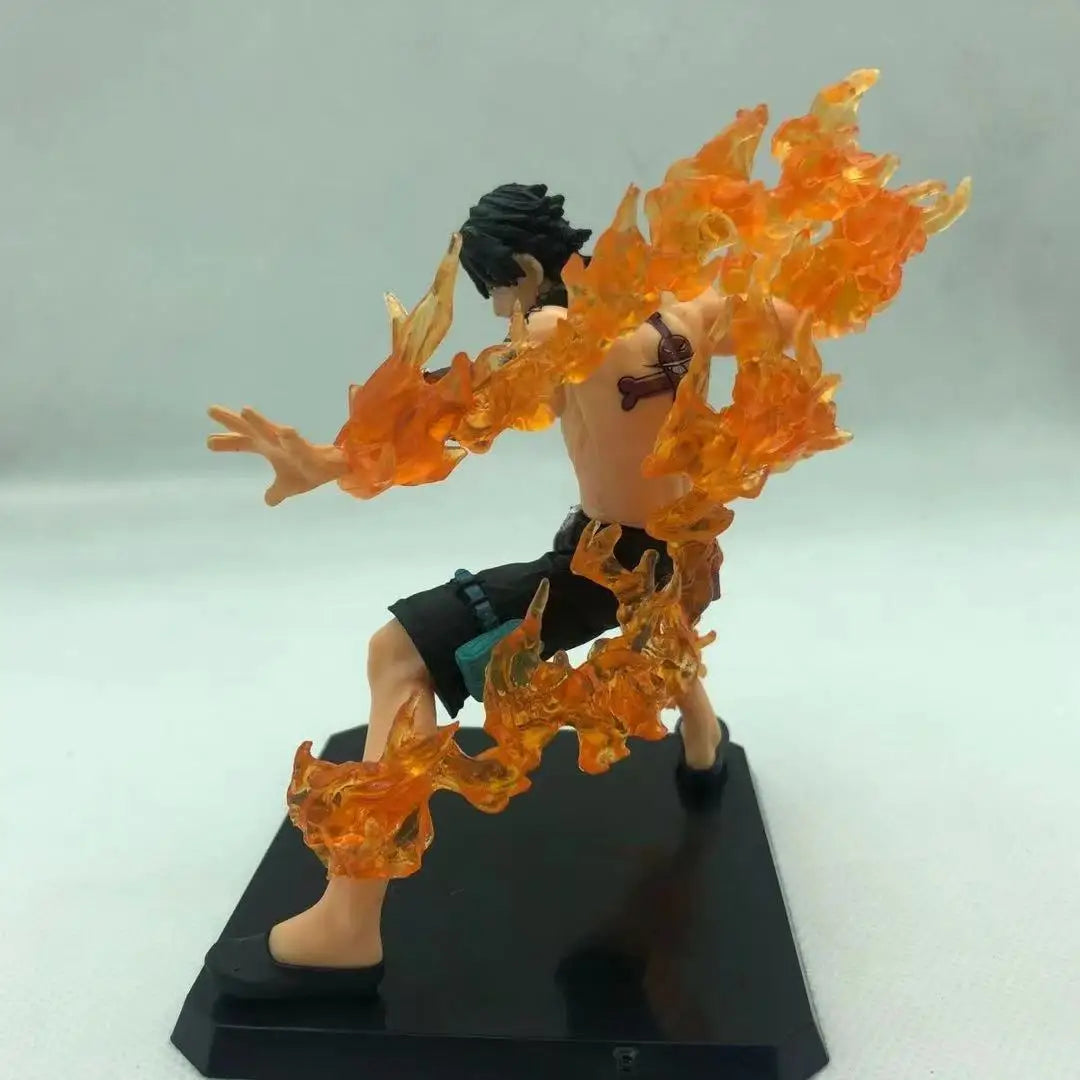 One Piece Portgas D Ace Battle Fire Action Figures Toys Japan Anime Collectible Figurines PVC Model Toy for Anime Lover Figurine