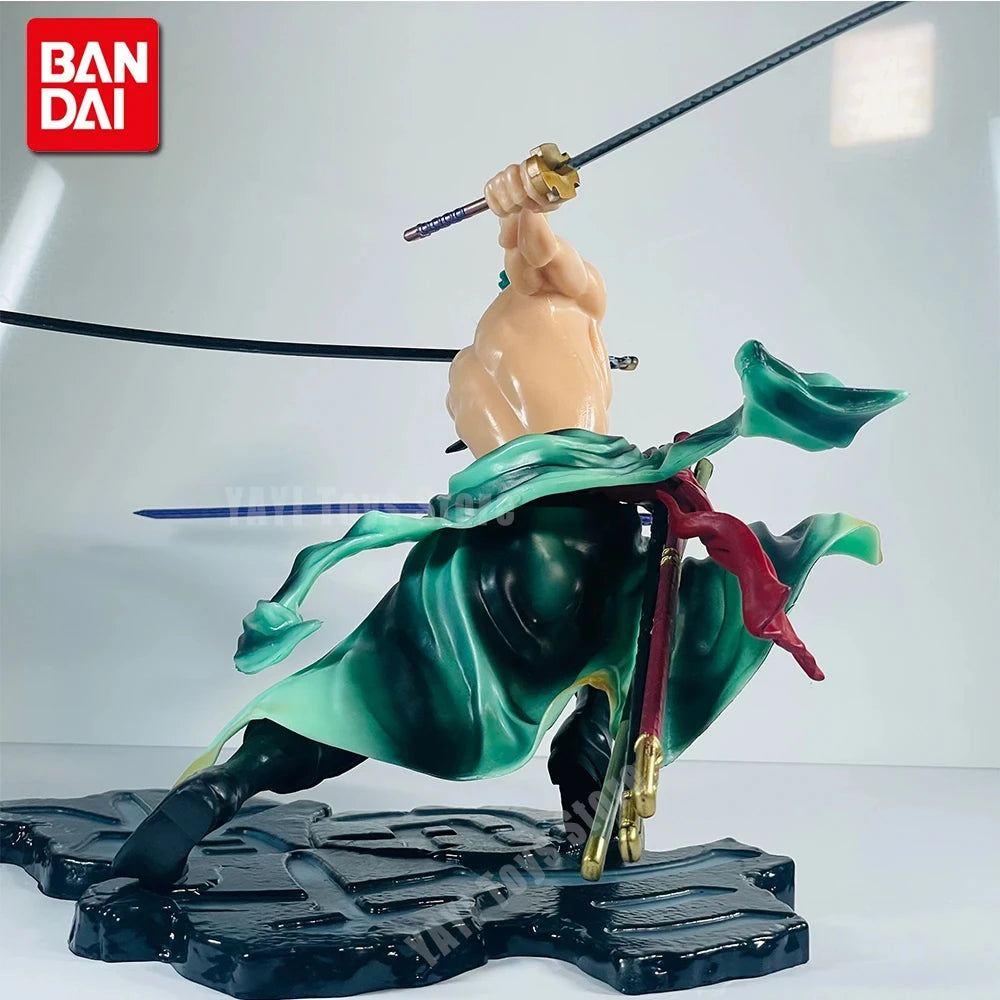 Hot New One Piece Anime Figure Roronoa Zoro Three-blade Sa-maximum Manga Anime Statue Action Figure Collection Model